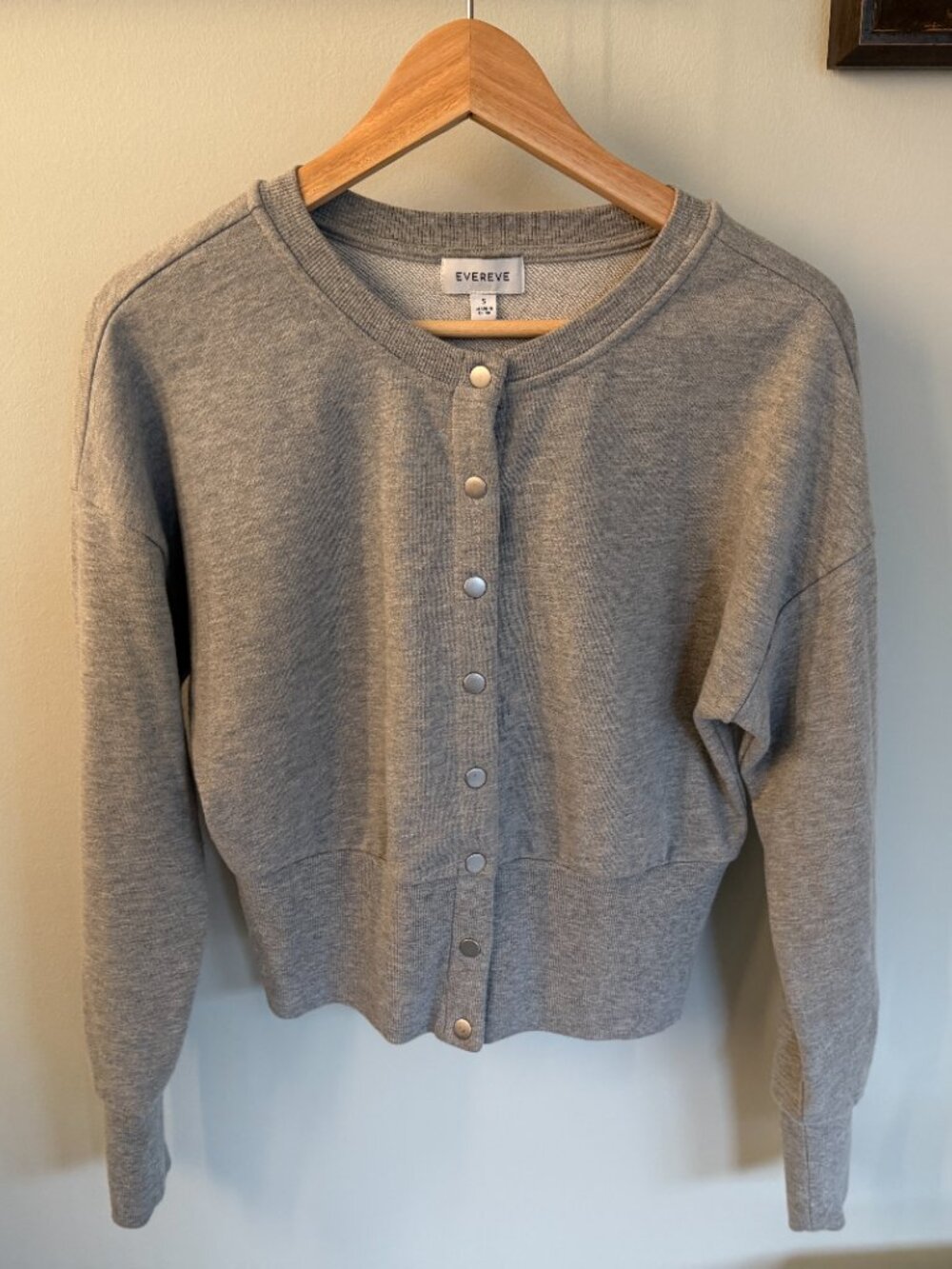 Evereve "Lydia" Snap Front Sweatshirt